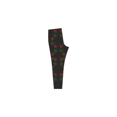 Christmas Mona Lisa with Santa Hat Cassandra Women's Leggings (Model L01)