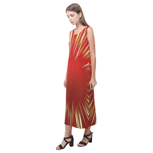 Festive Phaedra Sleeveless Open Fork Long Dress (Model D08)