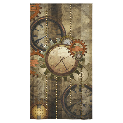 Steampunk, wonderful noble desig, clocks and gears Bath Towel 30"x56"