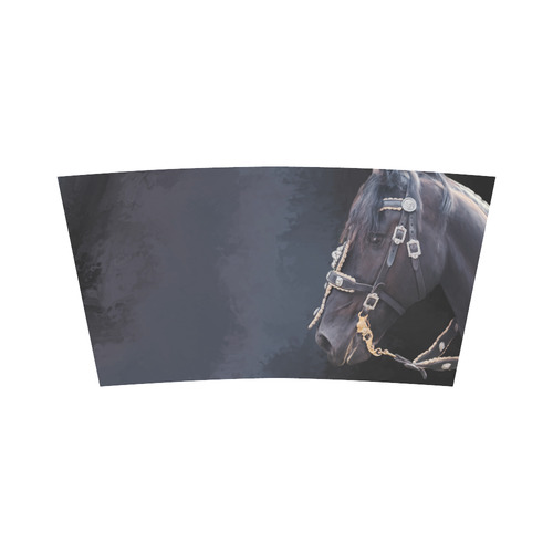 A beautiful painting black friesian horse portrait Bandeau Top