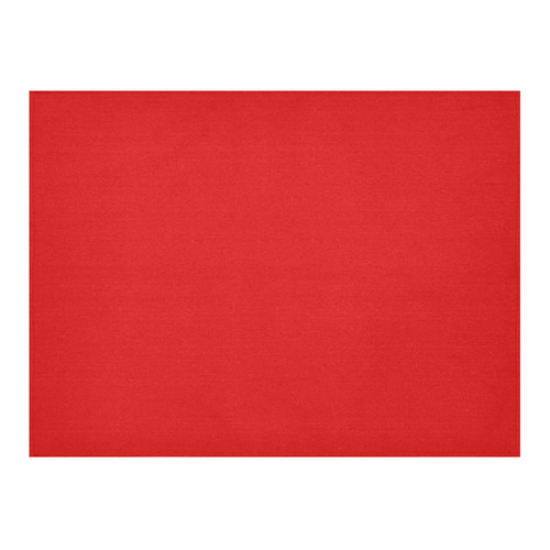 Red Cotton Linen Tablecloth 52"x 70"