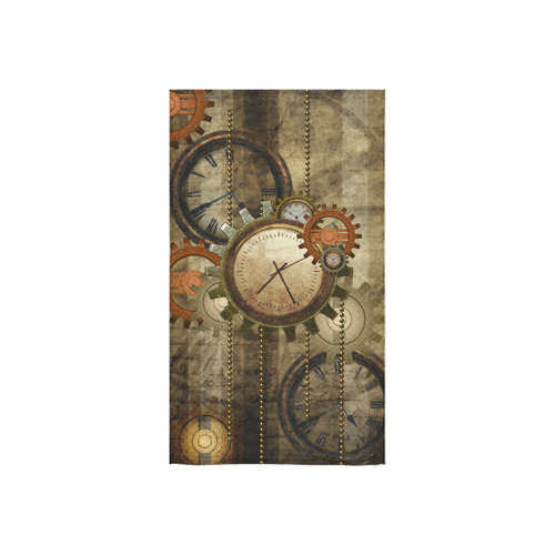 Steampunk, wonderful noble desig, clocks and gears Custom Towel 16"x28"