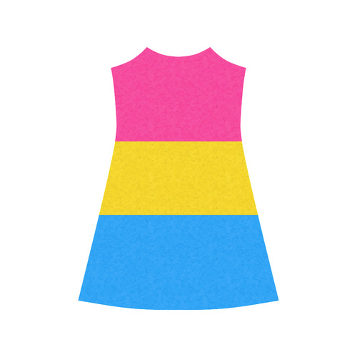 Pansexual Pride Flag Alcestis Slip Dress (Model D05)
