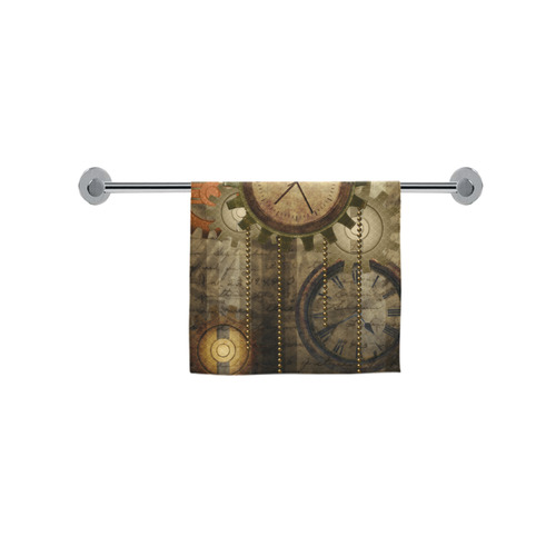 Steampunk, wonderful noble desig, clocks and gears Custom Towel 16"x28"