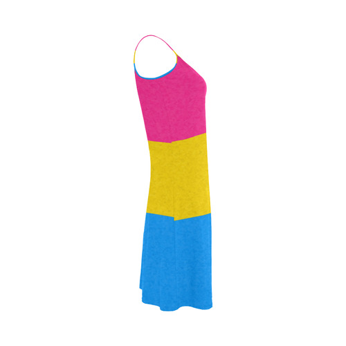 Pansexual Pride Flag Alcestis Slip Dress (Model D05)