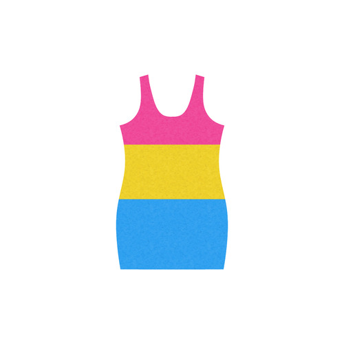 Pansexual Pride Flag Medea Vest Dress (Model D06)