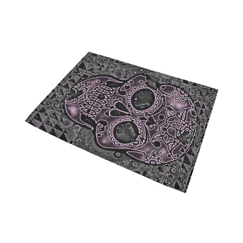 skull pink Area Rug7'x5'