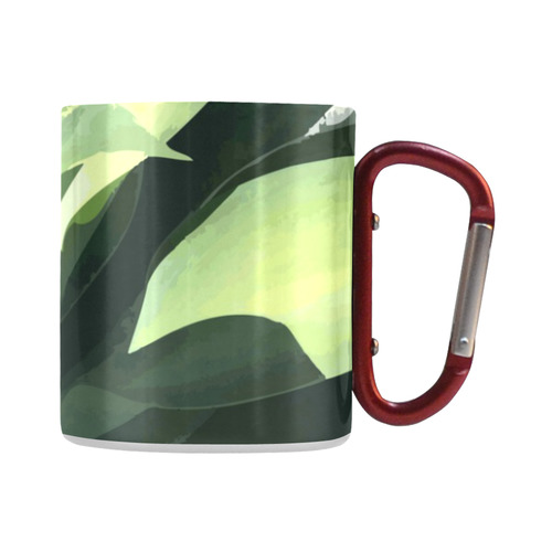 Green Succulent Desert Nature Art Classic Insulated Mug(10.3OZ)