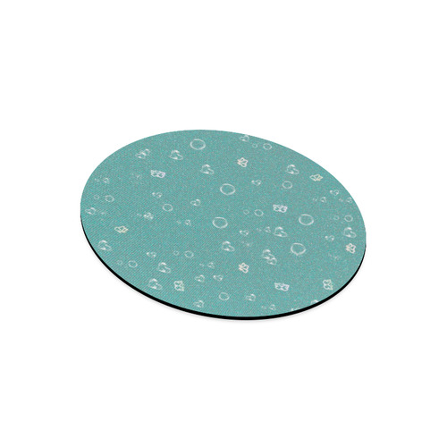 sweetie soft aqua Round Mousepad