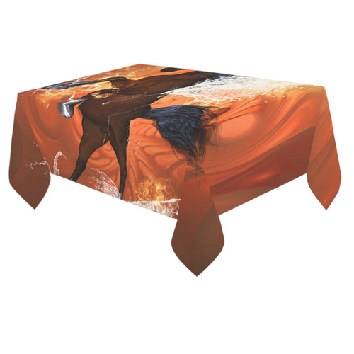 Horse with water wings Cotton Linen Tablecloth 60"x 84"