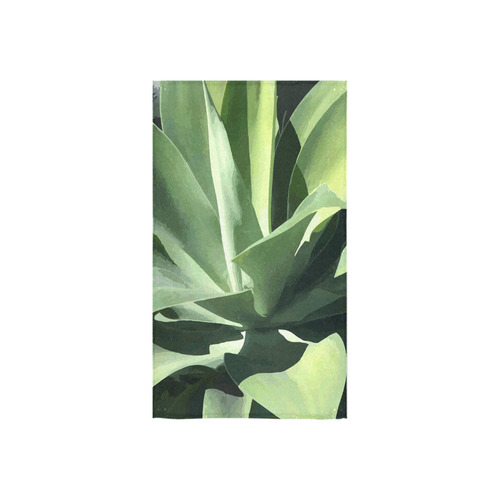 Green Succulent Desert Nature Art Custom Towel 16"x28"