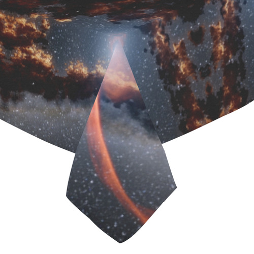 NASA: Black Hole Eating a Star Astronomy Abstract Cotton Linen Tablecloth 52"x 70"