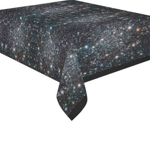 NASA: Heavy Metal Stars Cluster Astronomy Abstract Cotton Linen Tablecloth 52"x 70"