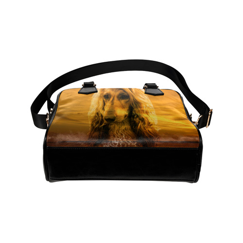 Dog Afghan Hound Shoulder Handbag (Model 1634)