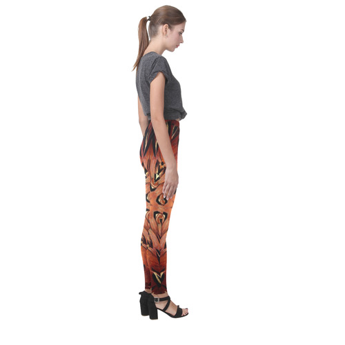 Flaming Feather Kaleidoscope Cassandra Women's Leggings (Model L01)