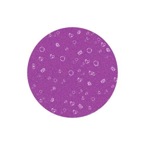 sweetie,hot purple Round Mousepad