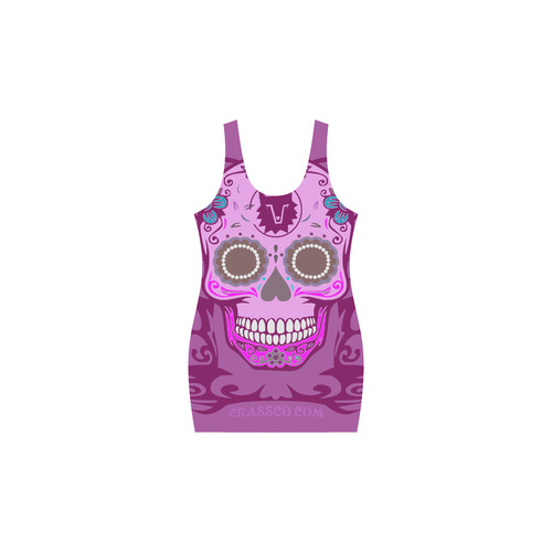 SKULL PINK IV Medea Vest Dress (Model D06)