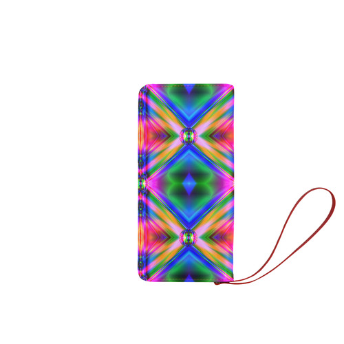 Groovy Psychedelic Diamonds (Pinks and Blues) Women's Clutch Wallet (Model 1637)