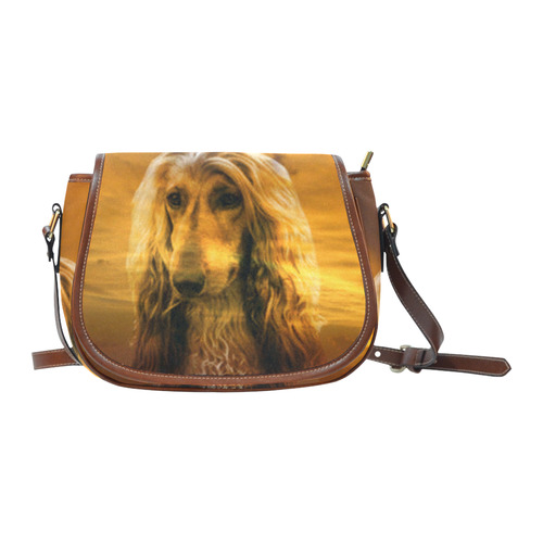 Dog Afghan Hound Saddle Bag/Large (Model 1649)