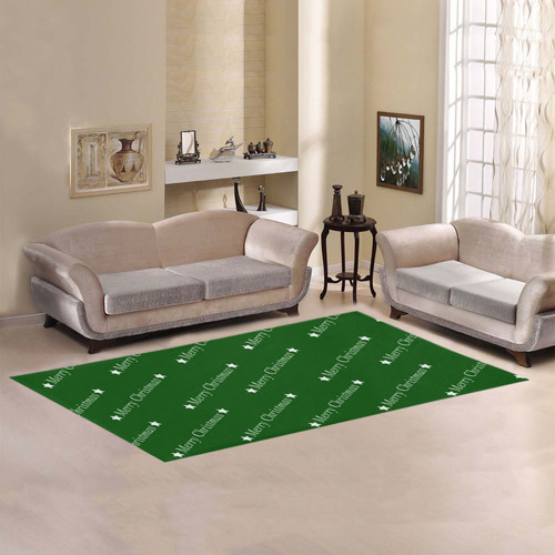 merry christmas,text,green Area Rug 7'x3'3''