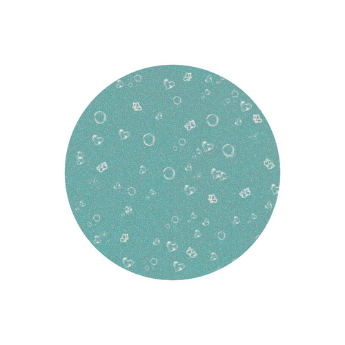 sweetie soft aqua Round Mousepad