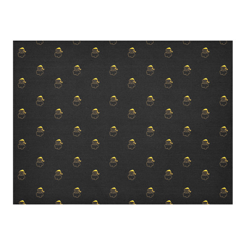 HOLIDAYS +: Golden St. Nick - Santa Claus Cotton Linen Tablecloth 52"x 70"