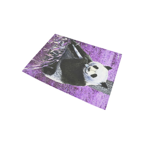 funky lilac panda Area Rug 5'3''x4'