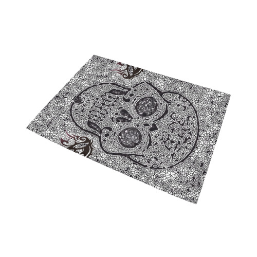 Mosaic Skull Area Rug7'x5'