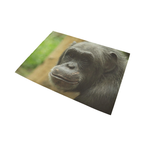 grinning chimp Area Rug7'x5'
