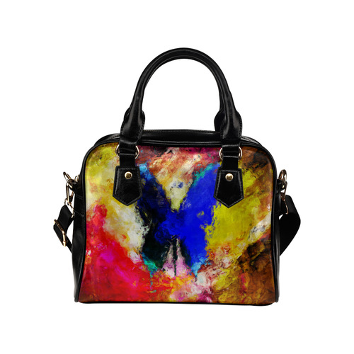 butterfly impressionism Shoulder Handbag (Model 1634)