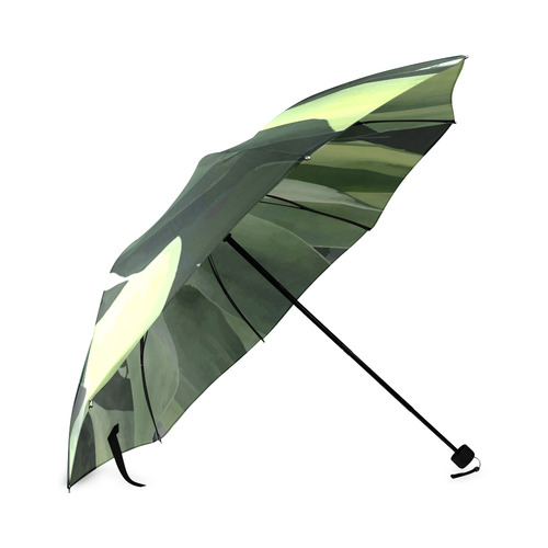 Green Succulent Desert Nature Art Foldable Umbrella (Model U01)