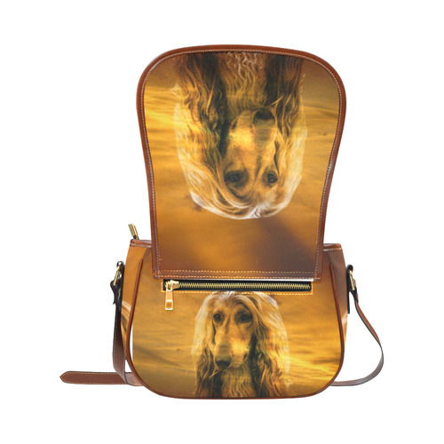 Dog Afghan Hound Saddle Bag/Large (Model 1649)