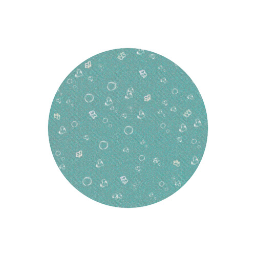 sweetie soft aqua Round Mousepad