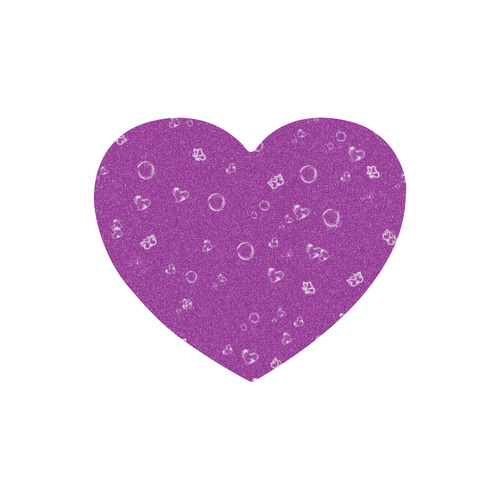 sweetie,hot purple Heart-shaped Mousepad