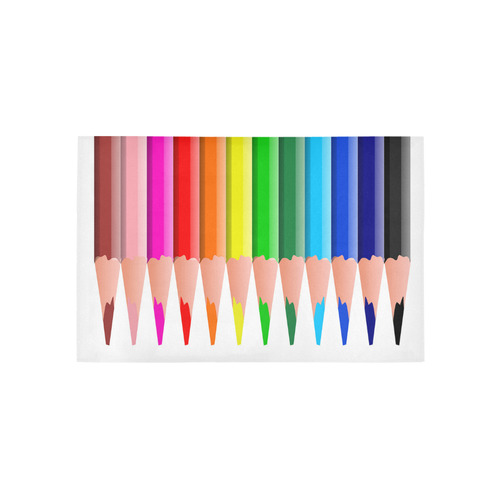Colored Pencils Area Rug 5'x3'3''