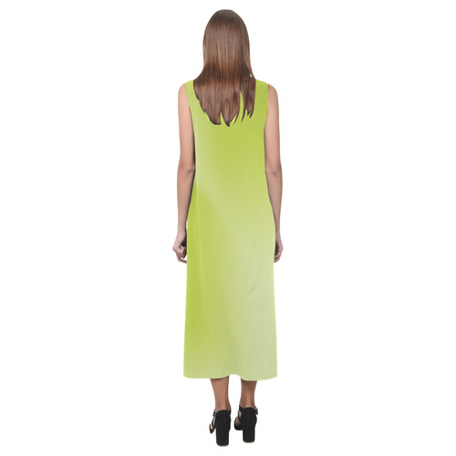 VeggieArt Apple Phaedra Sleeveless Open Fork Long Dress (Model D08)