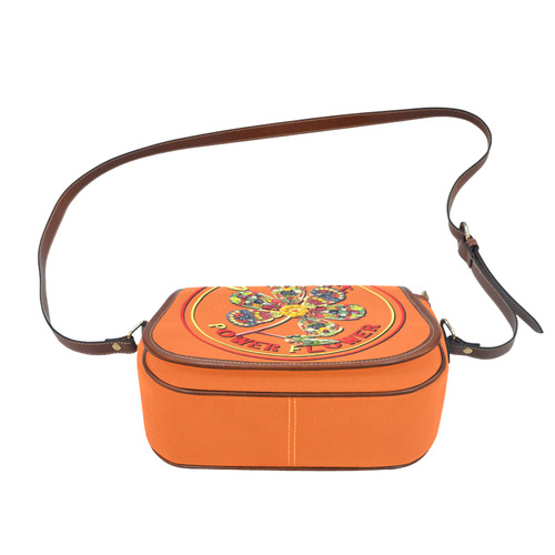 VeggieArt Power Flower Saddle Bag/Small (Model 1649) Full Customization