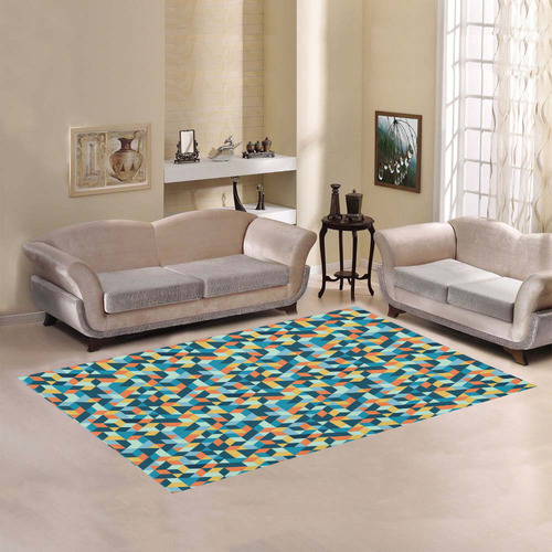 cubes Area Rug7'x5'