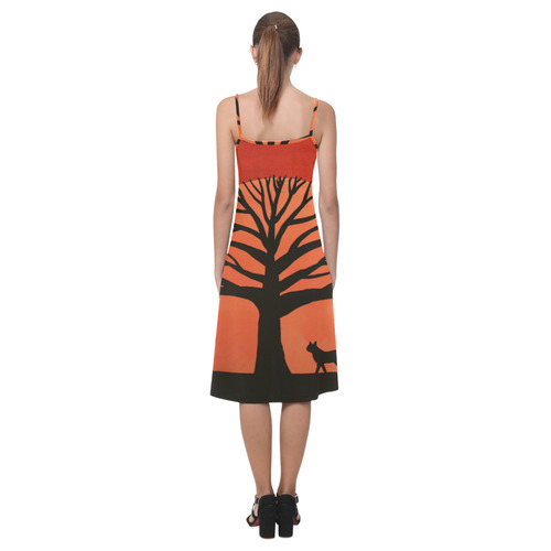 Spooky Cats Alcestis Slip Dress (Model D05)