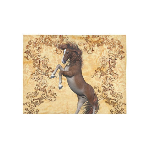 Beautiful brown horse Area Rug 5'3''x4'