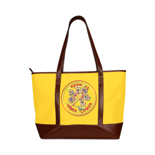 VeggieArt Power Flower Tote Handbag (Model 1642)