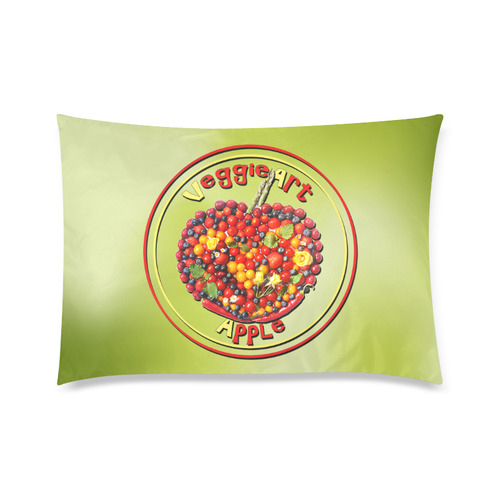 VeggieArt Apple Custom Zippered Pillow Case 20"x30" (one side)