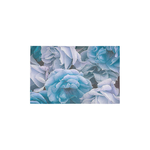 great garden roses blue Area Rug 2'7"x 1'8‘’