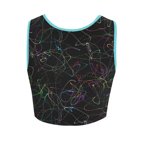 glowing in the dark Women's Crop Top (Model T42)