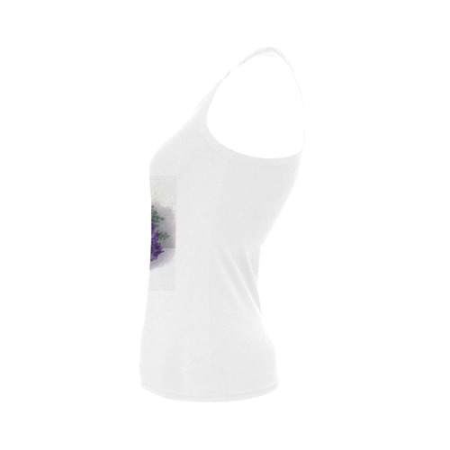 Vintage Violets Basket Women's Shoulder-Free Tank Top (Model T35)