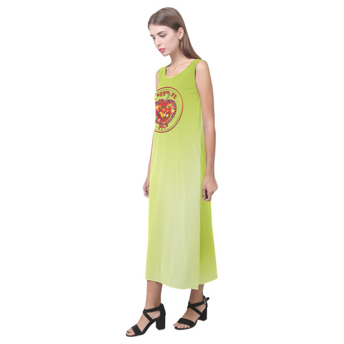 VeggieArt Apple Phaedra Sleeveless Open Fork Long Dress (Model D08)