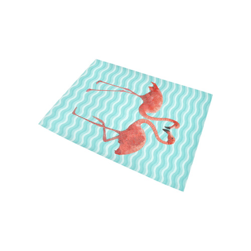 flamingo love Area Rug 5'3''x4'