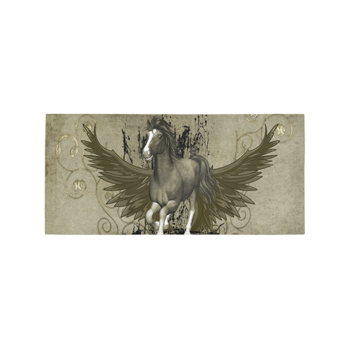 Wild horse with wings Area Rug 7'x3'3''