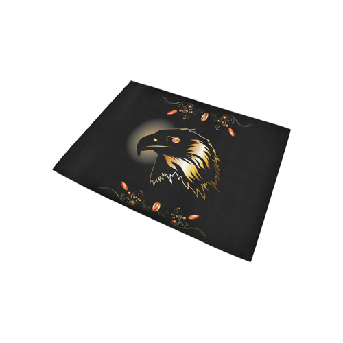Eagle in gold and black Area Rug 5'3''x4'