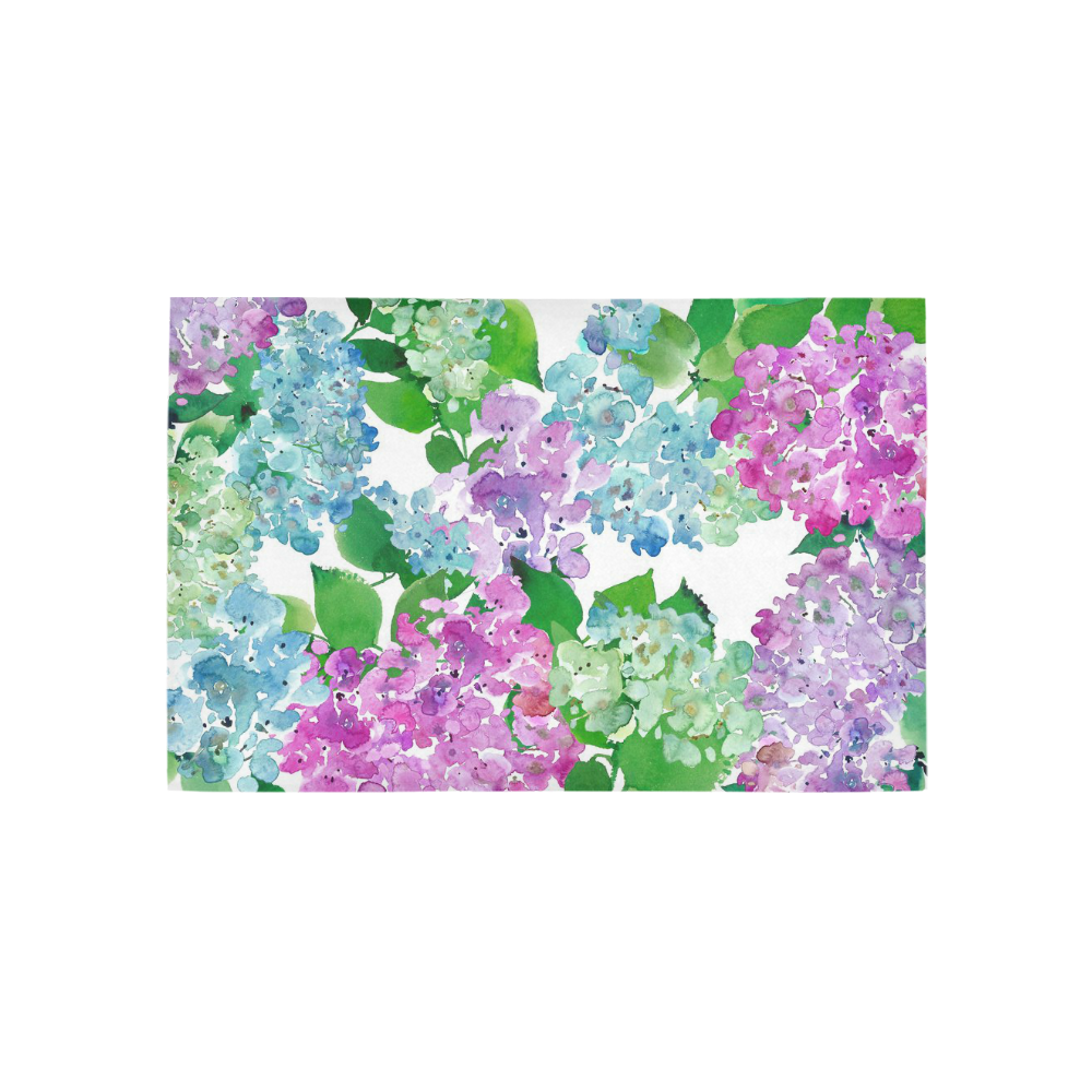 Watercolor Hydrangea Area Rug 5 X3 3 Id D827706